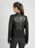 Drape Front Jacket - Black - Blanc Noir Online Store