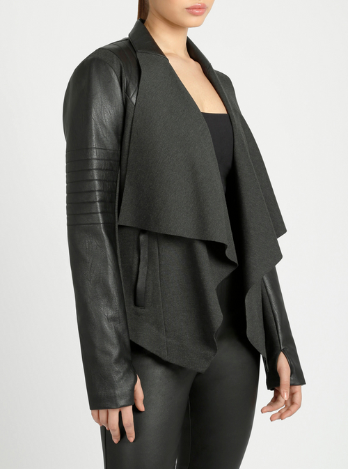 Drape Front Jacket - Fall Fashion