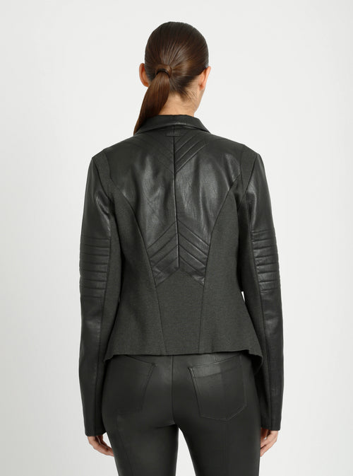 Drape Front Jacket - Blanc Noir Online Store