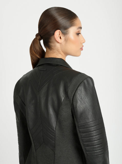 Drape Front Jacket - Blanc Noir Online Store