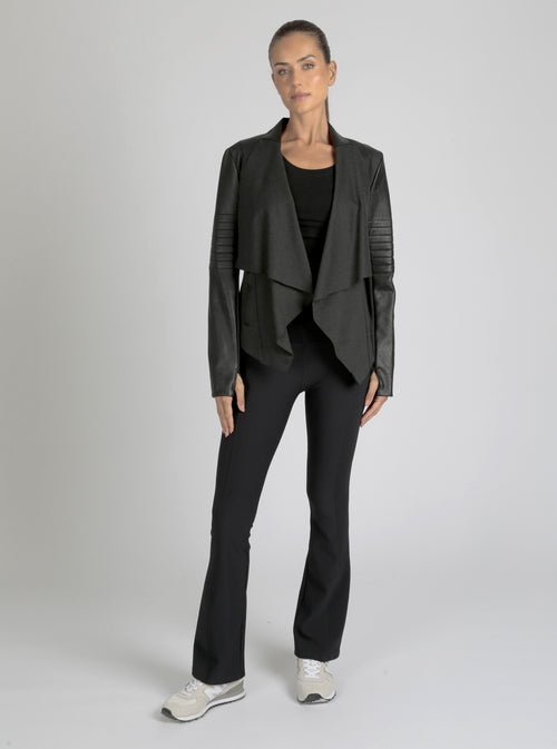 Drape Front Jacket - Blanc Noir Online Store