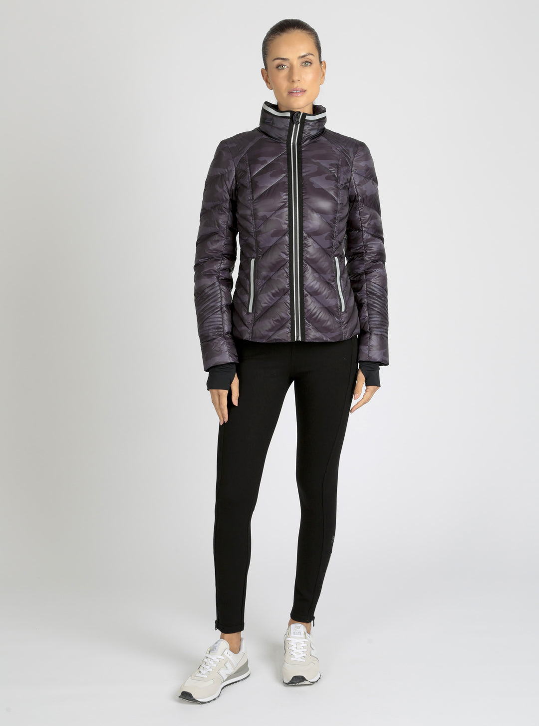 Camo Reflective Puffer Down Filled Super Hero - Blanc Noir Online Store