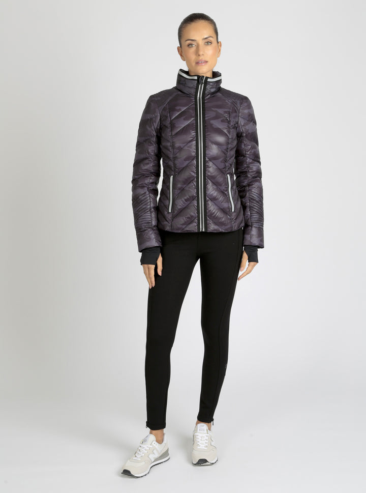 Camo Reflective Puffer Down Filled Super Hero - Blanc Noir Online Store