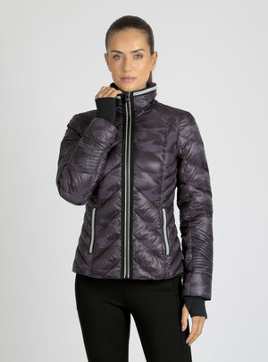 Camo Reflective Puffer Down Filled Super Hero - Blanc Noir Online Store