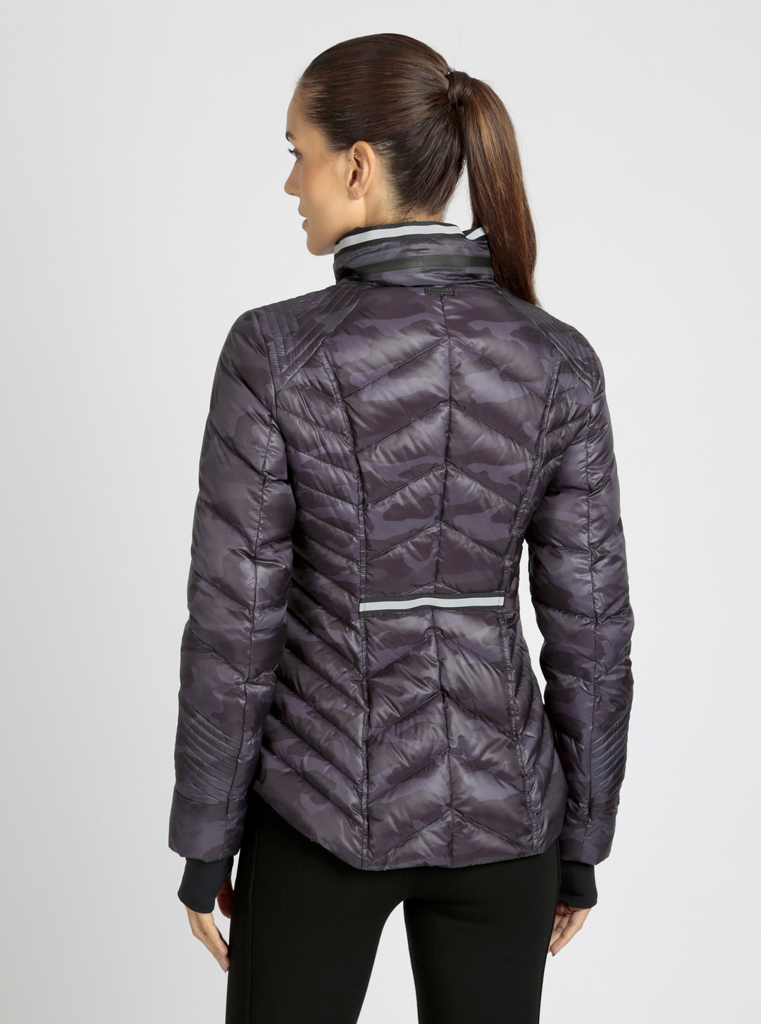 Camo Reflective Puffer Down Filled Super Hero - Blanc Noir Online Store