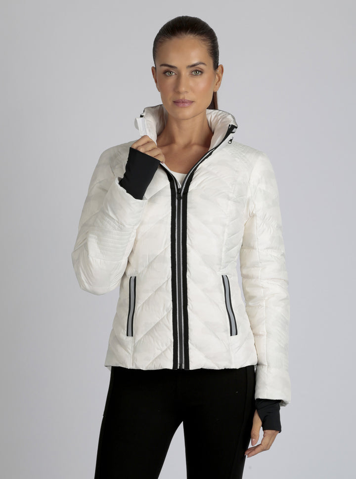 Camo Reflective Puffer Down Filled Super Hero - Blanc Noir Online Store