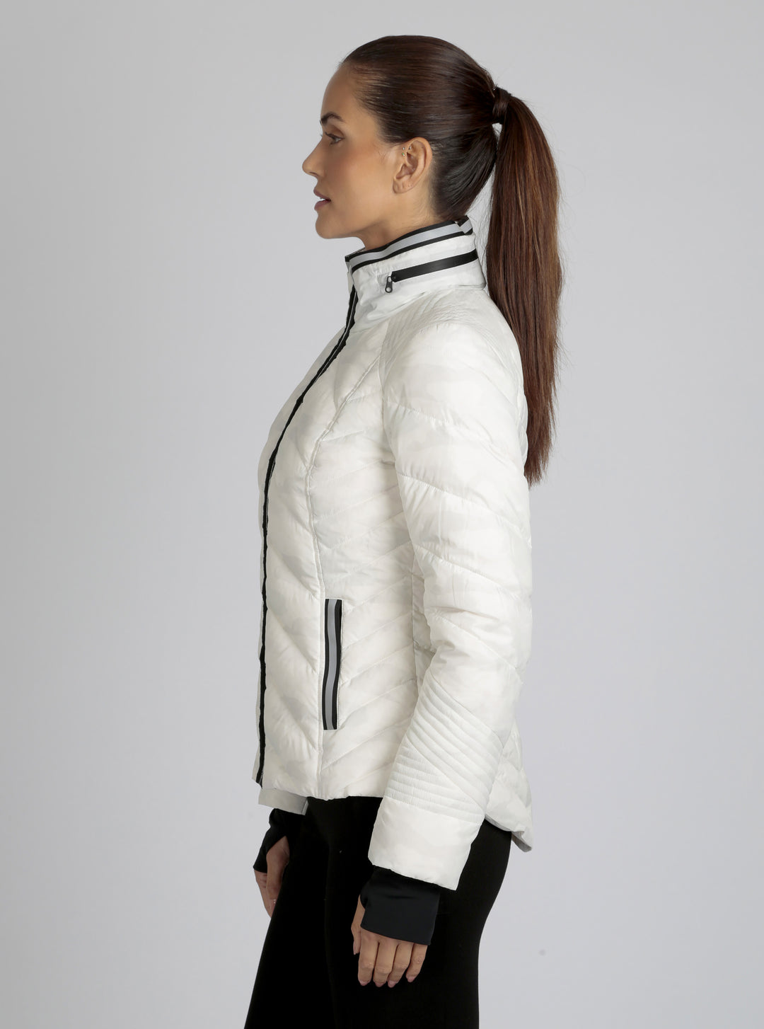 Camo Reflective Puffer Down Filled Super Hero - Blanc Noir Online Store