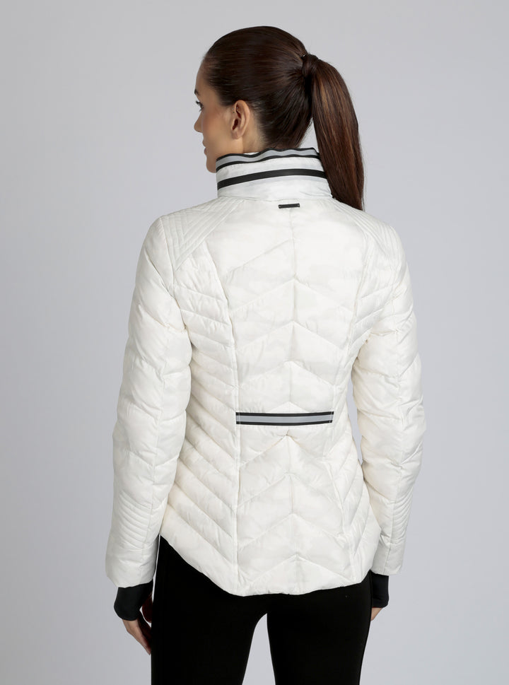 Camo Reflective Puffer Down Filled Super Hero - Blanc Noir Online Store