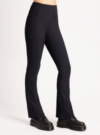 Directional Rib Bootcut Pant - Blanc Noir Online Store