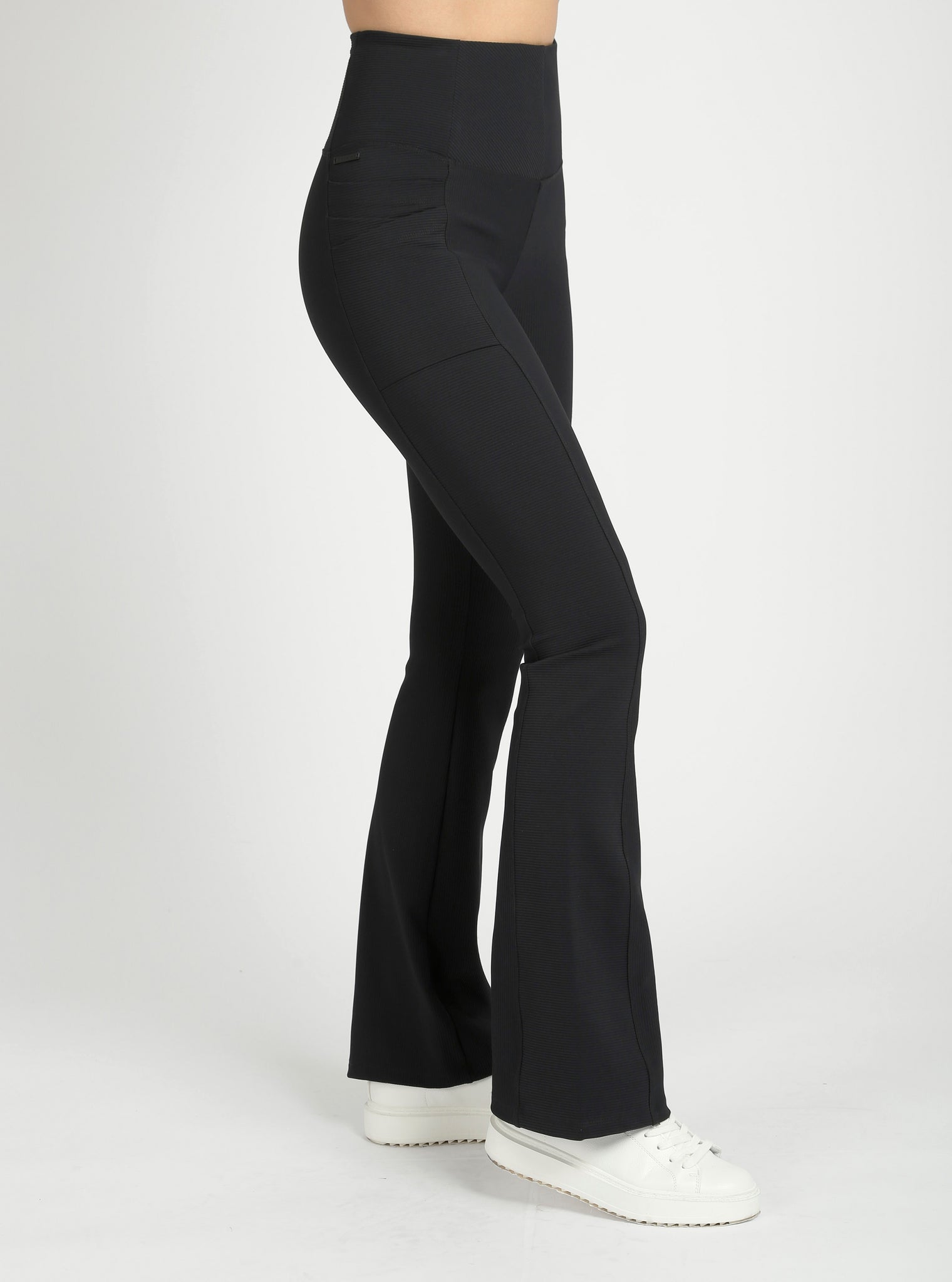 Directional Rib Bootcut Pant - Blanc Noir Online Store