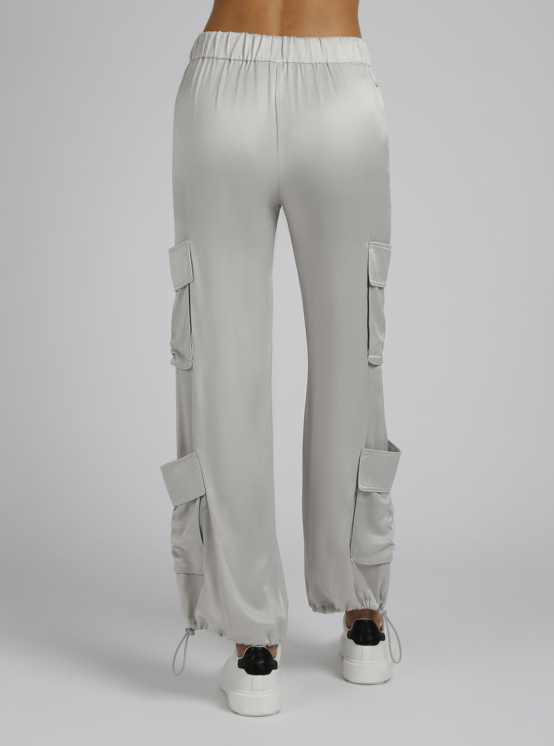 Chelsea Silk Wide Leg Cargo Pant - Blanc Noir Online Store