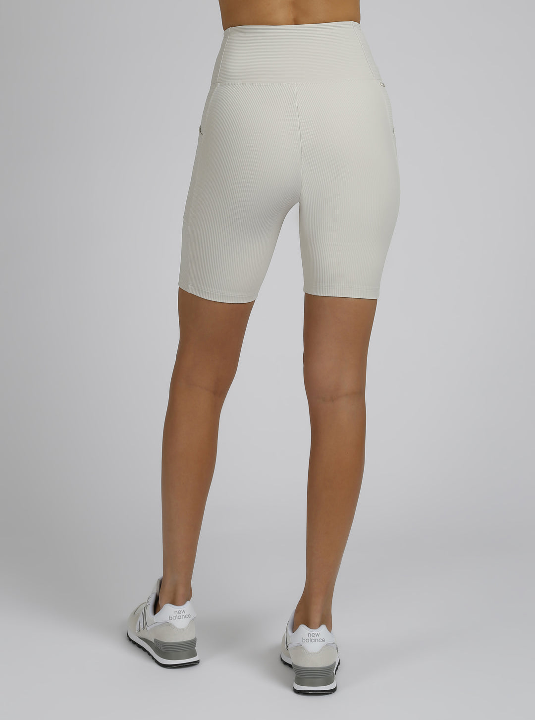 Directional Rib Bike Short Gold Trims - Blanc Noir Online Store