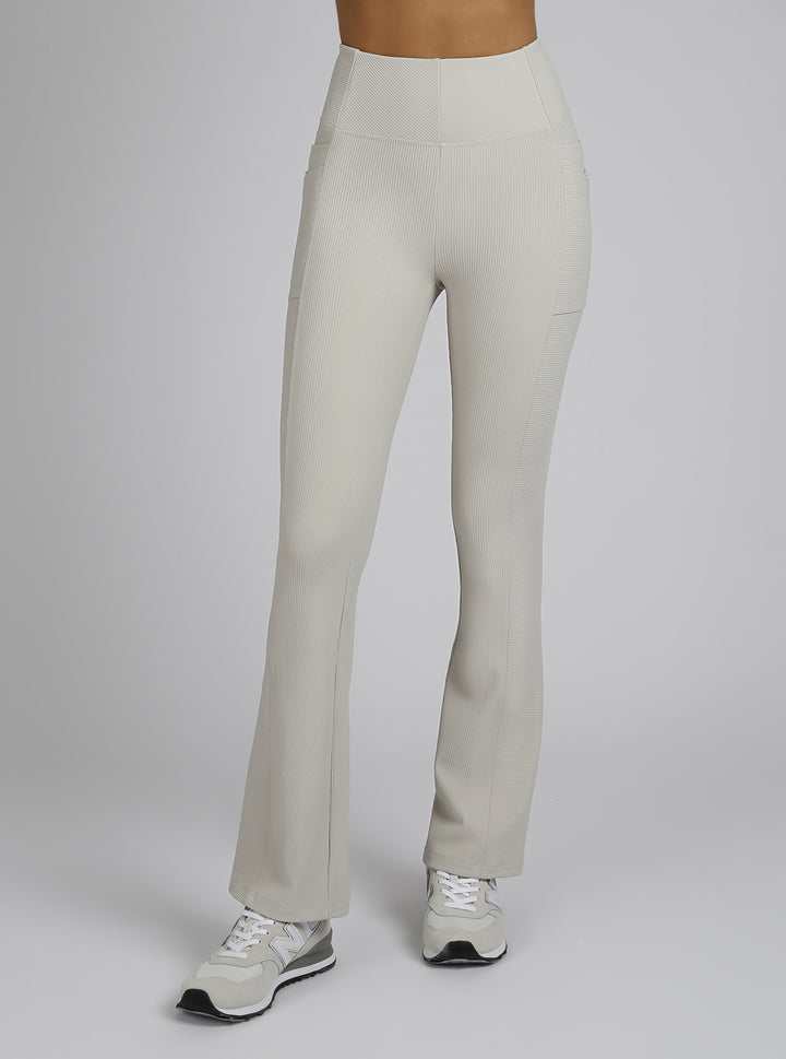 Directional Rib Bootcut Gold Trims - Blanc Noir Online Store