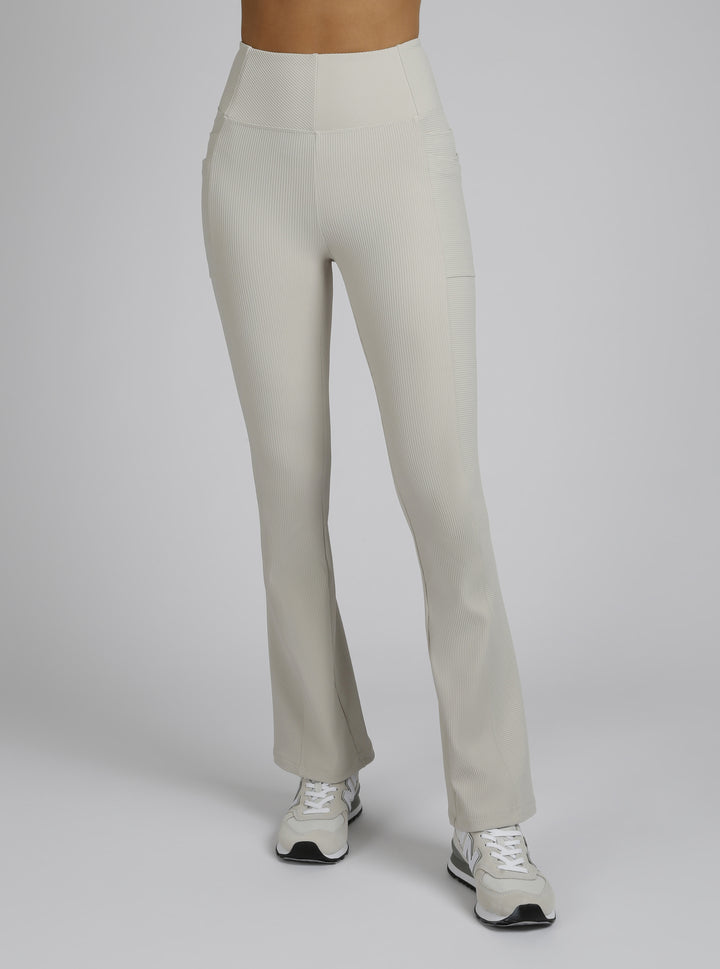 Directional Rib Bootcut Gold Trims - Blanc Noir Online Store