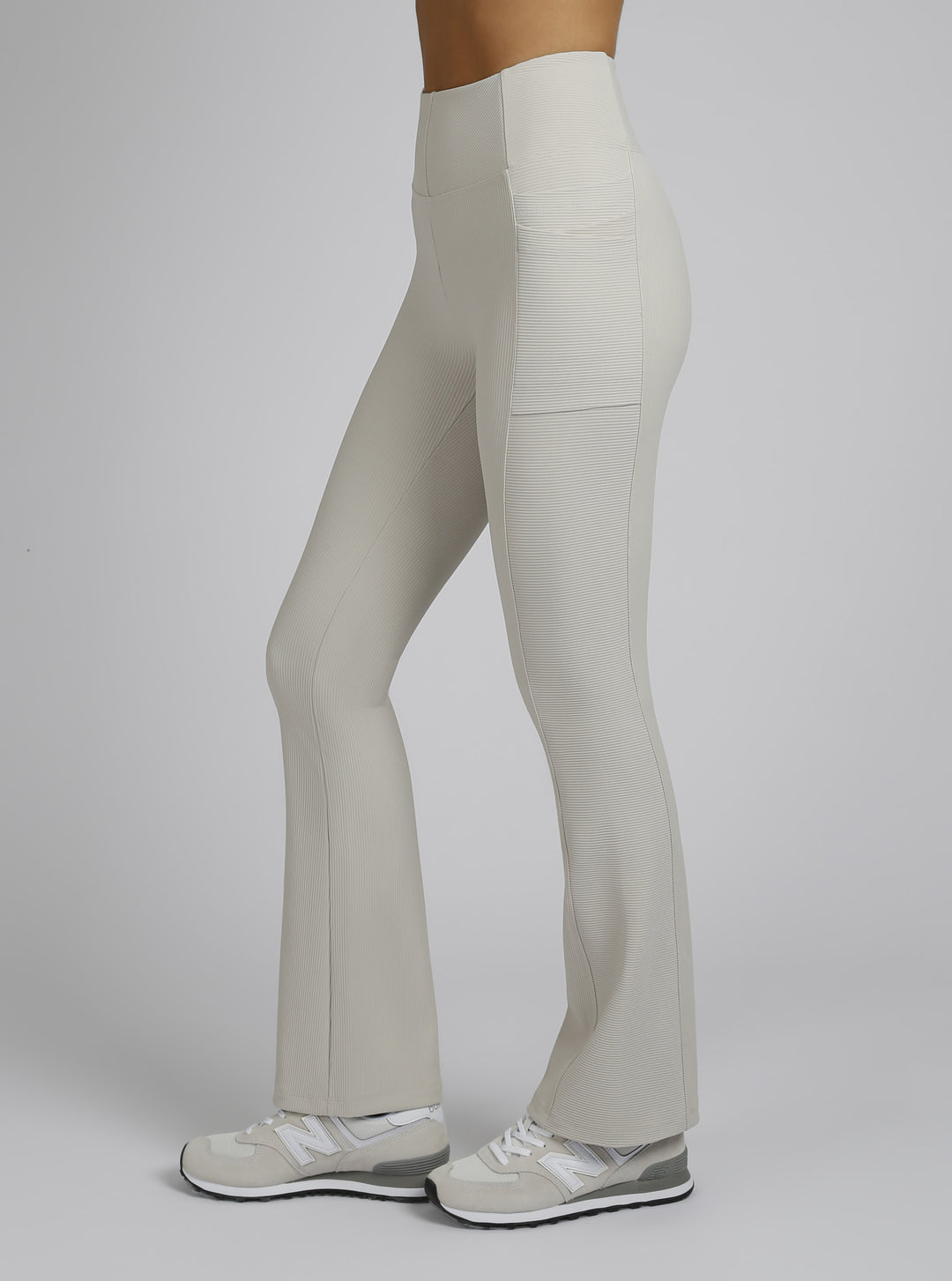 Directional Rib Bootcut Gold Trims - Blanc Noir Online Store