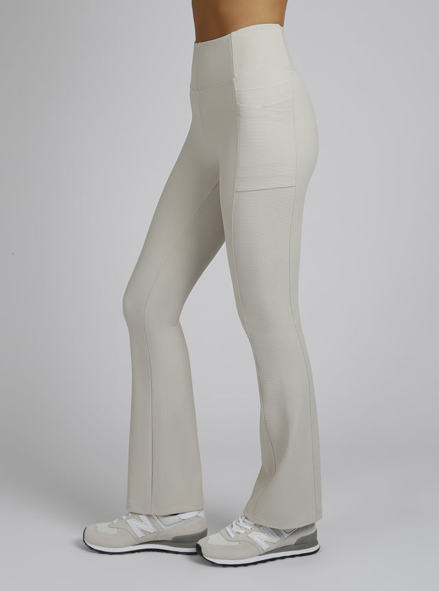 Directional Rib Bootcut Gold Trims - Blanc Noir Online Store