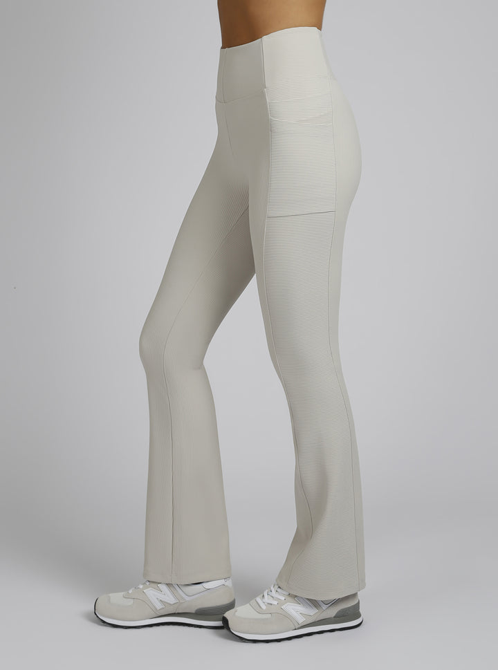 Directional Rib Bootcut Gold Trims - Blanc Noir Online Store