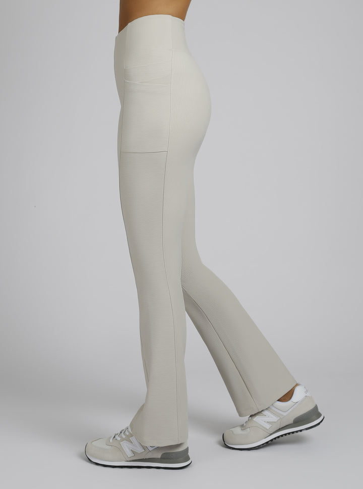 Directional Rib Bootcut Gold Trims - Blanc Noir Online Store