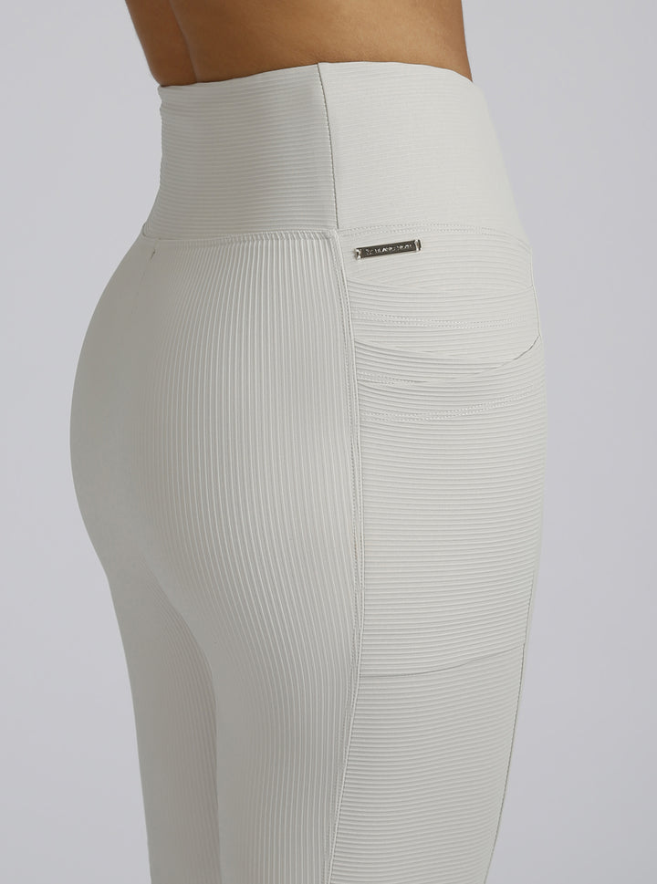 Directional Rib Bootcut Gold Trims - Blanc Noir Online Store