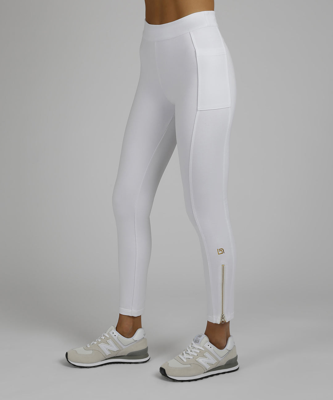 New Racing Legging Gold Trims - Blanc Noir Online Store
