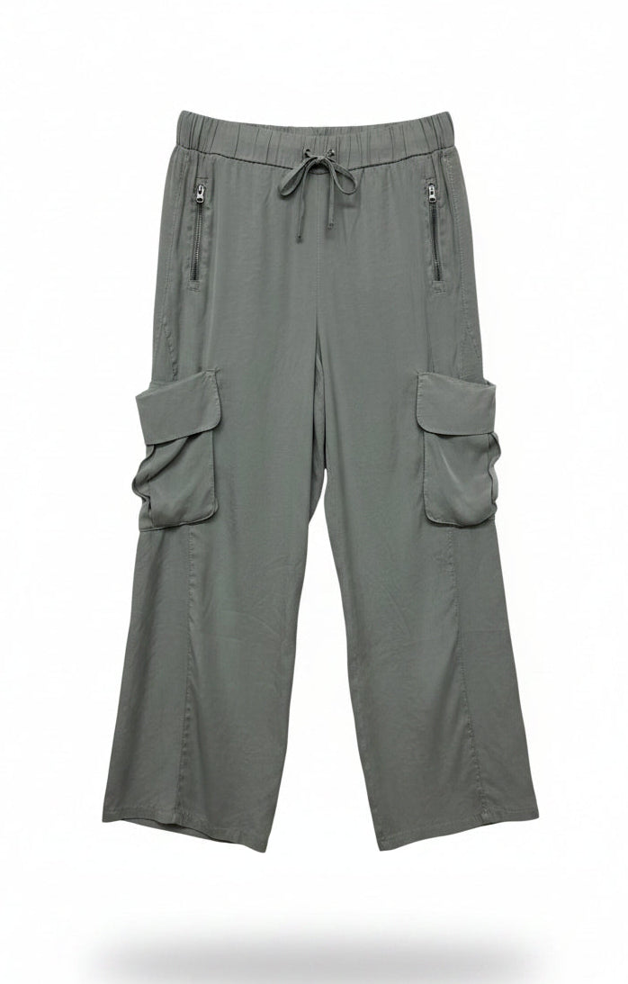 VAULT_424_SILK CARGO PANT - Blanc Noir Online Store