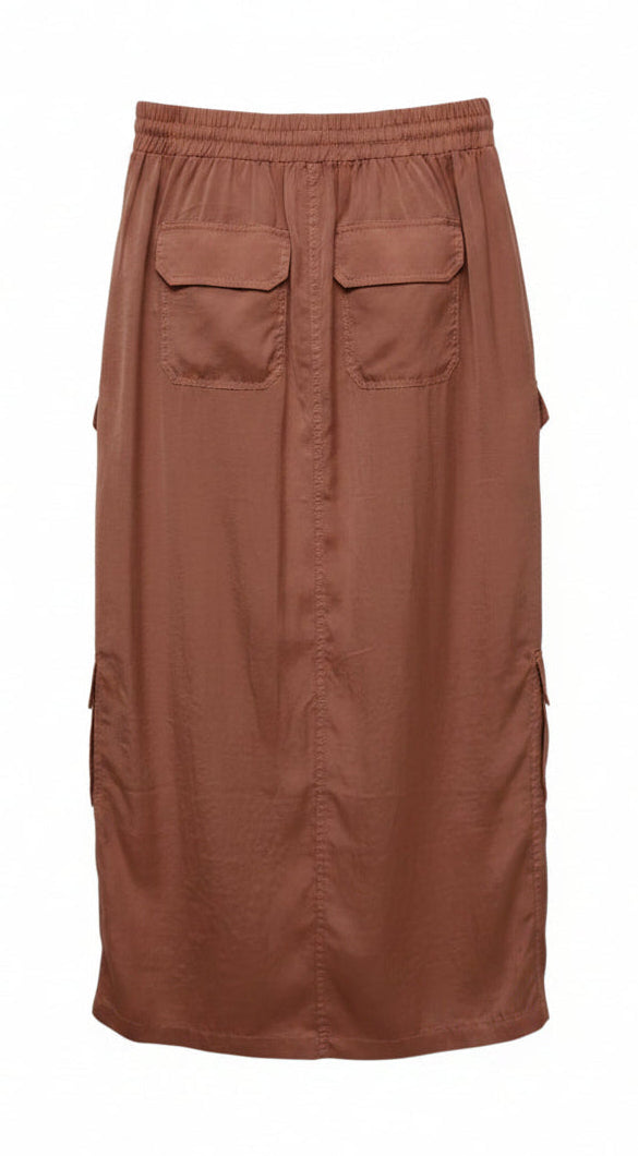 VAULT_424_PHOENIX TENCEL CARGO SKIRT - Blanc Noir Online Store