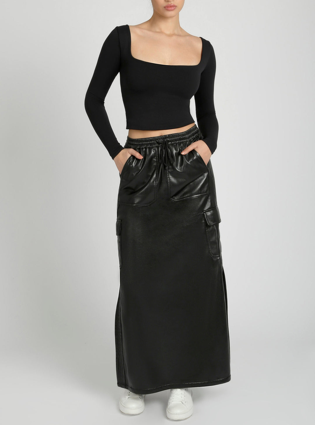 Delia Long Skirt - Blanc Noir Online Store