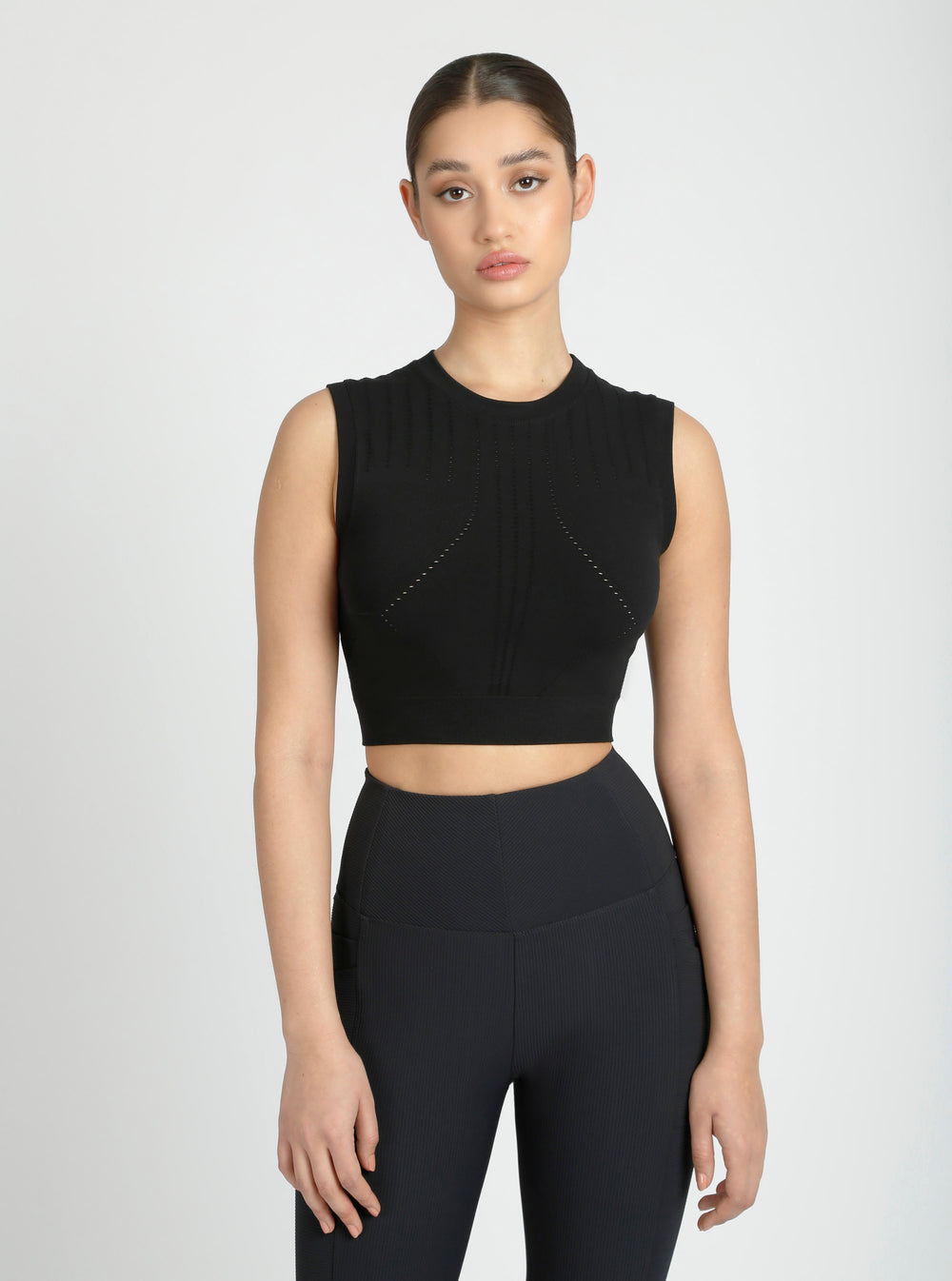 Infinity Crop - Black - Blanc Noir Online Store