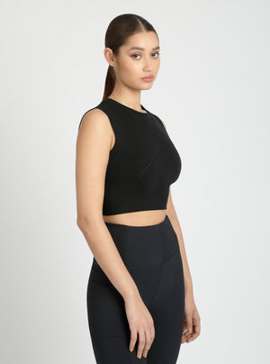 Infinity Crop - Black - Blanc Noir Online Store