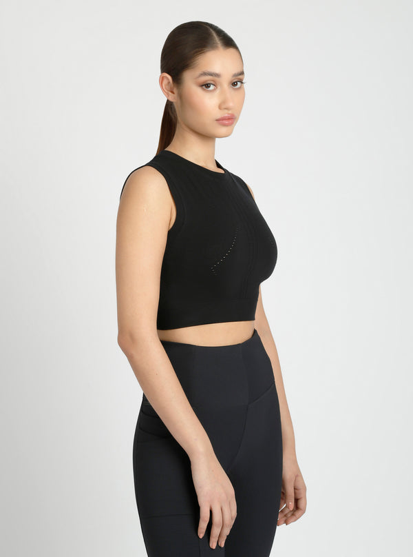 Infinity Crop - Black - Blanc Noir Online Store