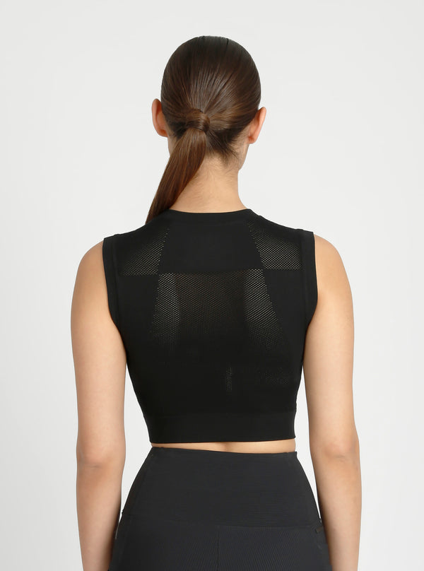Infinity Crop - Black - Blanc Noir Online Store