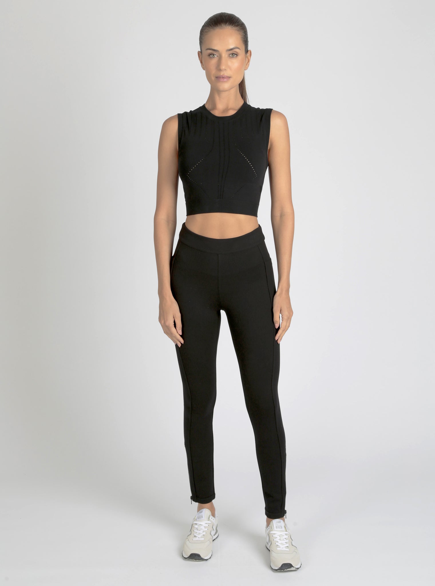 Infinity Crop - Black - Blanc Noir Online Store