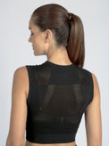 Infinity Crop - Black - Blanc Noir Online Store