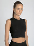 Infinity Crop - Black - Blanc Noir Online Store