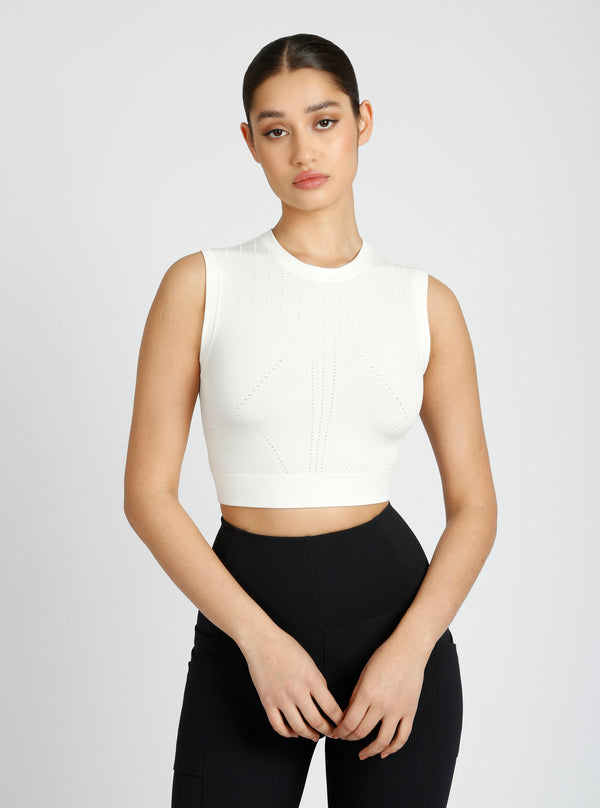 Infinity Crop - White - Blanc Noir Online Store