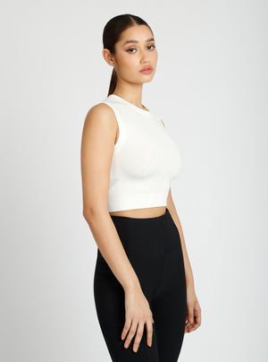 Infinity Crop - White - Blanc Noir Online Store