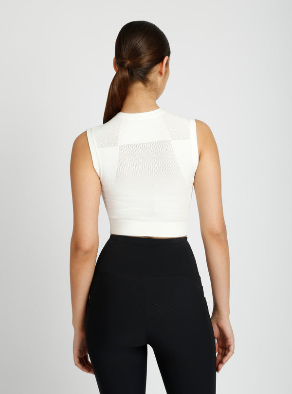 Infinity Crop - White - Blanc Noir Online Store