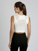 Infinity Crop - White - Blanc Noir Online Store