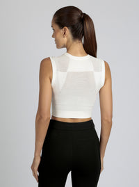 Infinity Crop - White - Blanc Noir Online Store