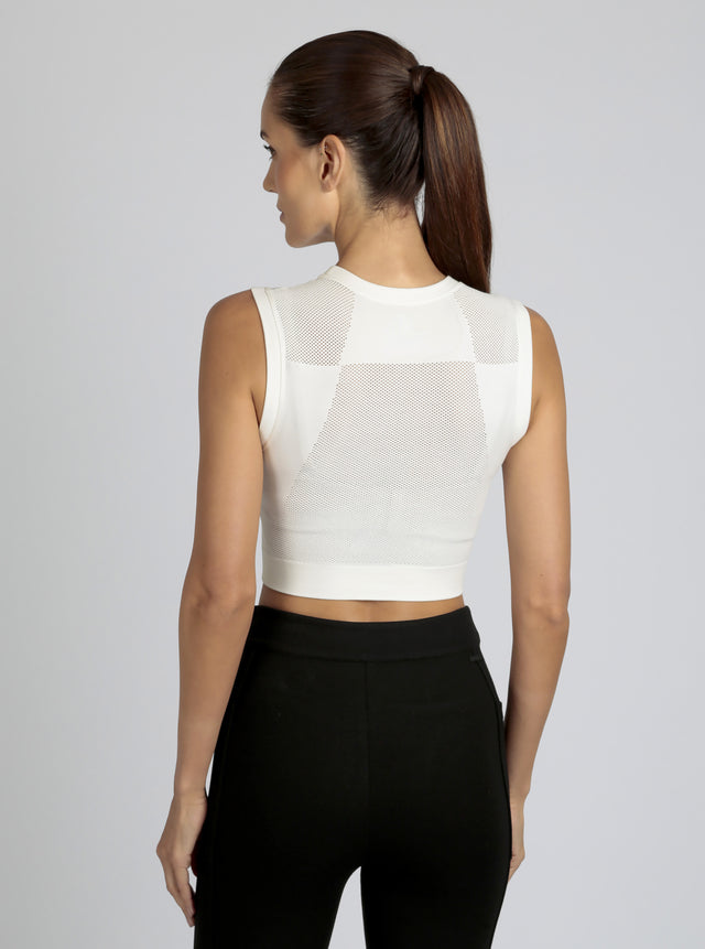 Infinity Crop - White - Blanc Noir Online Store