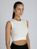 Infinity Crop - White - Blanc Noir Online Store