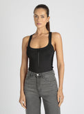 Zip Front Bodysuit - Blanc Noir Online Store