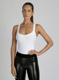 Zip Front Bodysuit - Blanc Noir Online Store