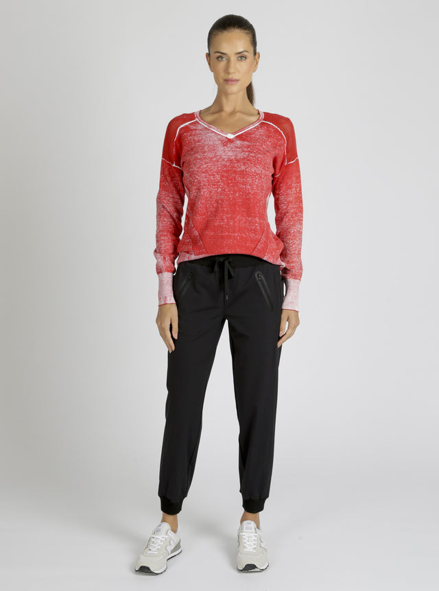 V-Neck Huntress Sweater - Blanc Noir Online Store