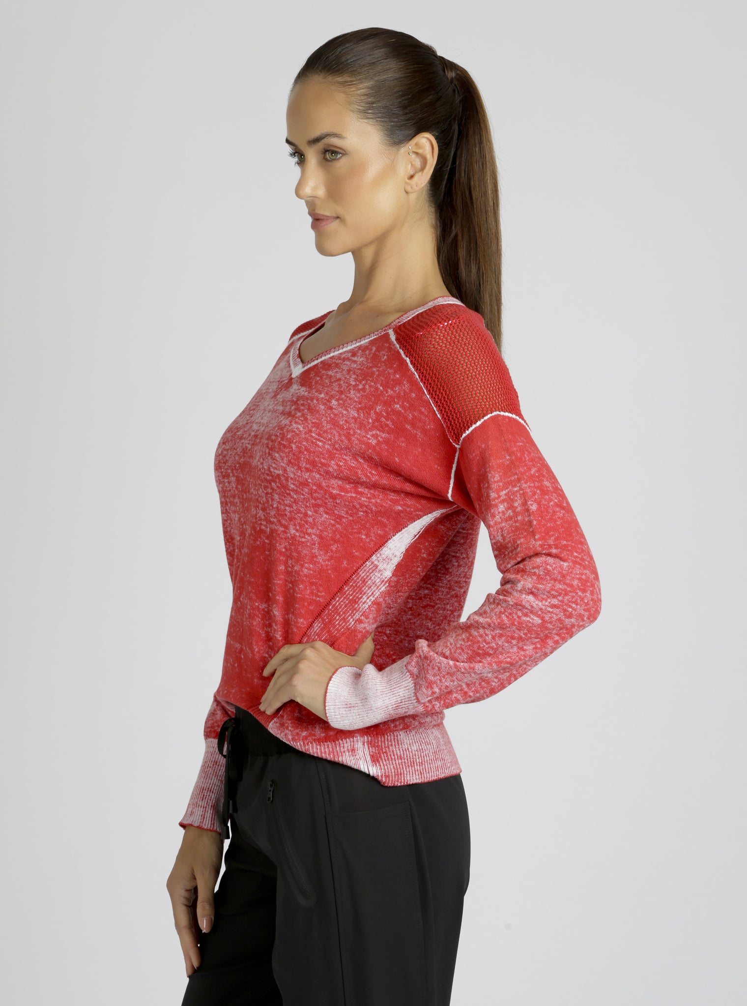 V-Neck Huntress Sweater - Blanc Noir Online Store