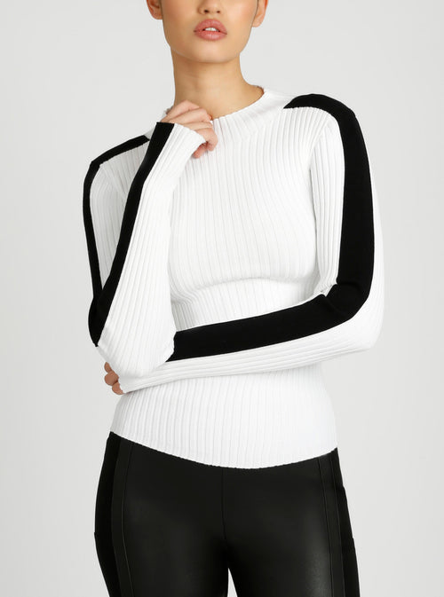 Blair Mock Neck Sweater - NEW COLORS - Blanc Noir Online Store