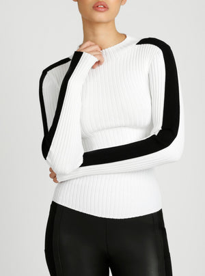 Blair Mock Neck Sweater - NEW COLORS - Blanc Noir Online Store