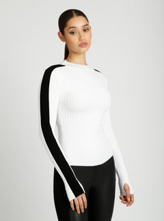 Blair Mock Neck Sweater - NEW COLORS - Blanc Noir Online Store