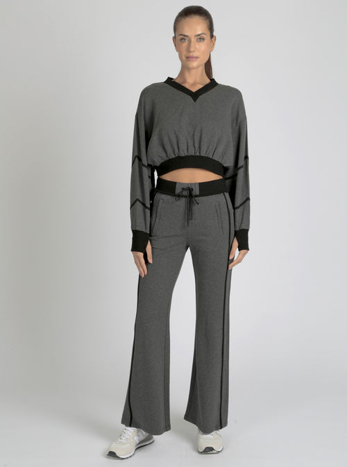 Belina V Neck Sweatshirt final sale - Blanc Noir Online Store