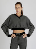 Belina V Neck Sweatshirt final sale - Blanc Noir Online Store